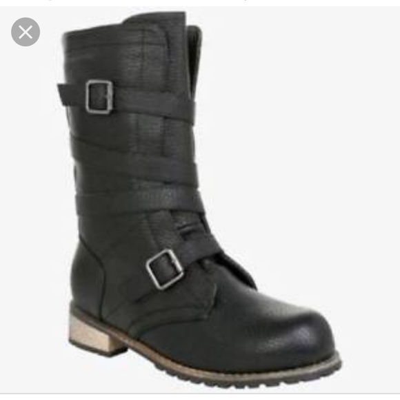 torrid Shoes - Torrid Strappy Combat Boots Size 10W